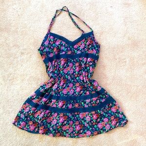 Abercrombie Floral Dress with Spaghetti Straps